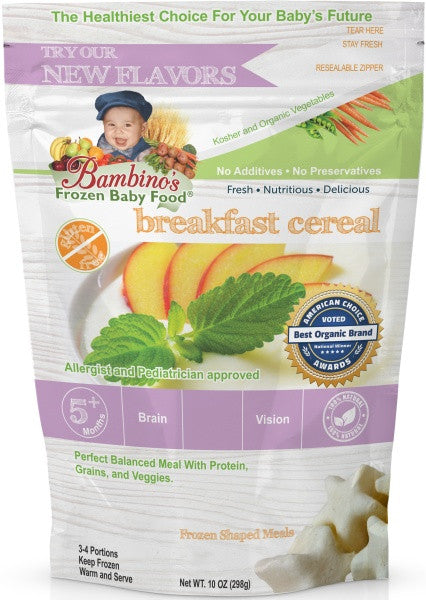Baby Food Breakfast Cereal- Frozen Organic Served warm or
