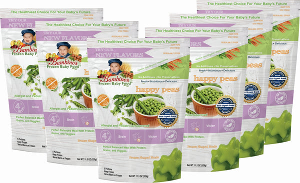 bambinos-frozen-baby-food-happy-peas-frozen-shaped-meals six 6 pack what is in the order