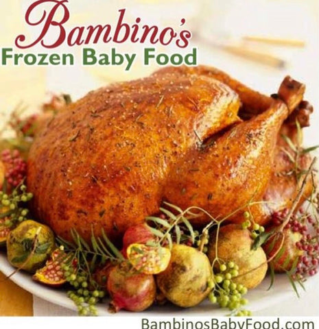 Bambinos Baby Food Holiday Organic Roasts for Bambinos of all ages, Alaskan Grown Turkey